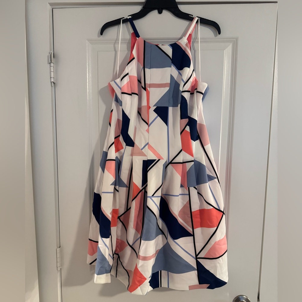 Vince Camuto Geometric Patterned Dress - Multicolor